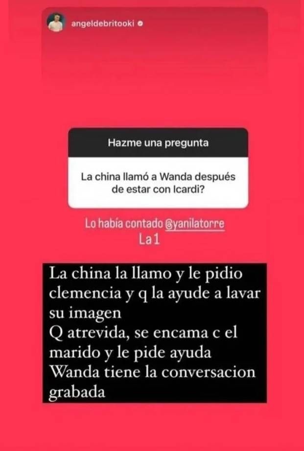 Revelan detalles de la llamada que hizo la China Suárez a Wanda Nara 