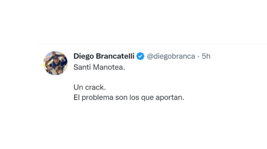 Brancatelli criticó a Santi Maratea