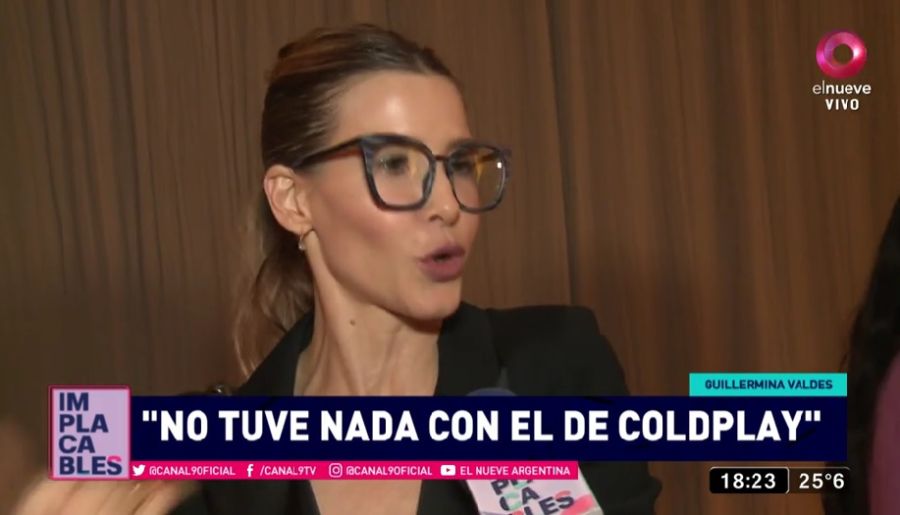 Guillermina Valdés sobre los rumores de romance con Chris Martin: 