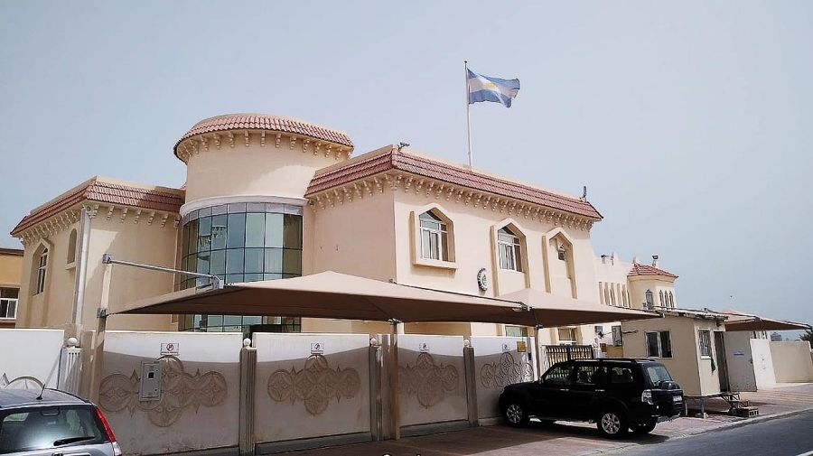 Oficina consular argentina en Qatar. 20221114