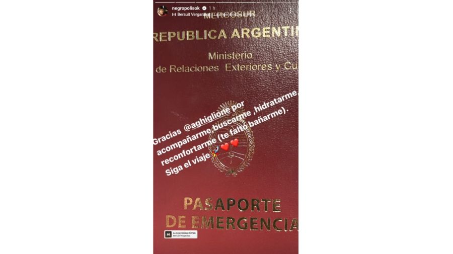 Pasaporte La Negra Vernaci