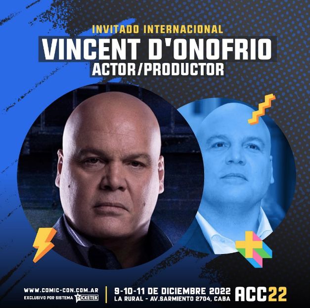 Argentina Comic Con confirmó a Vincent D'Onofrio como su segundo invitado internacional