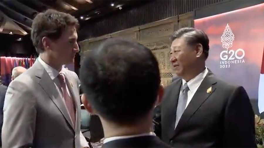 Justin Trudeau y Xi Jinping 20221116