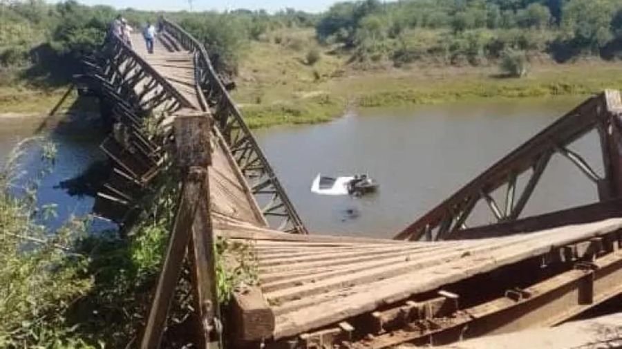 Colapso de puente en Mercedes Corrientes
