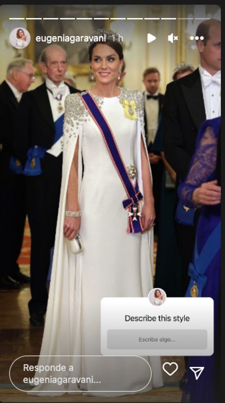 El impactante look que eligió Kate Middleton en su primera cena de Estado como princesa de Gales 