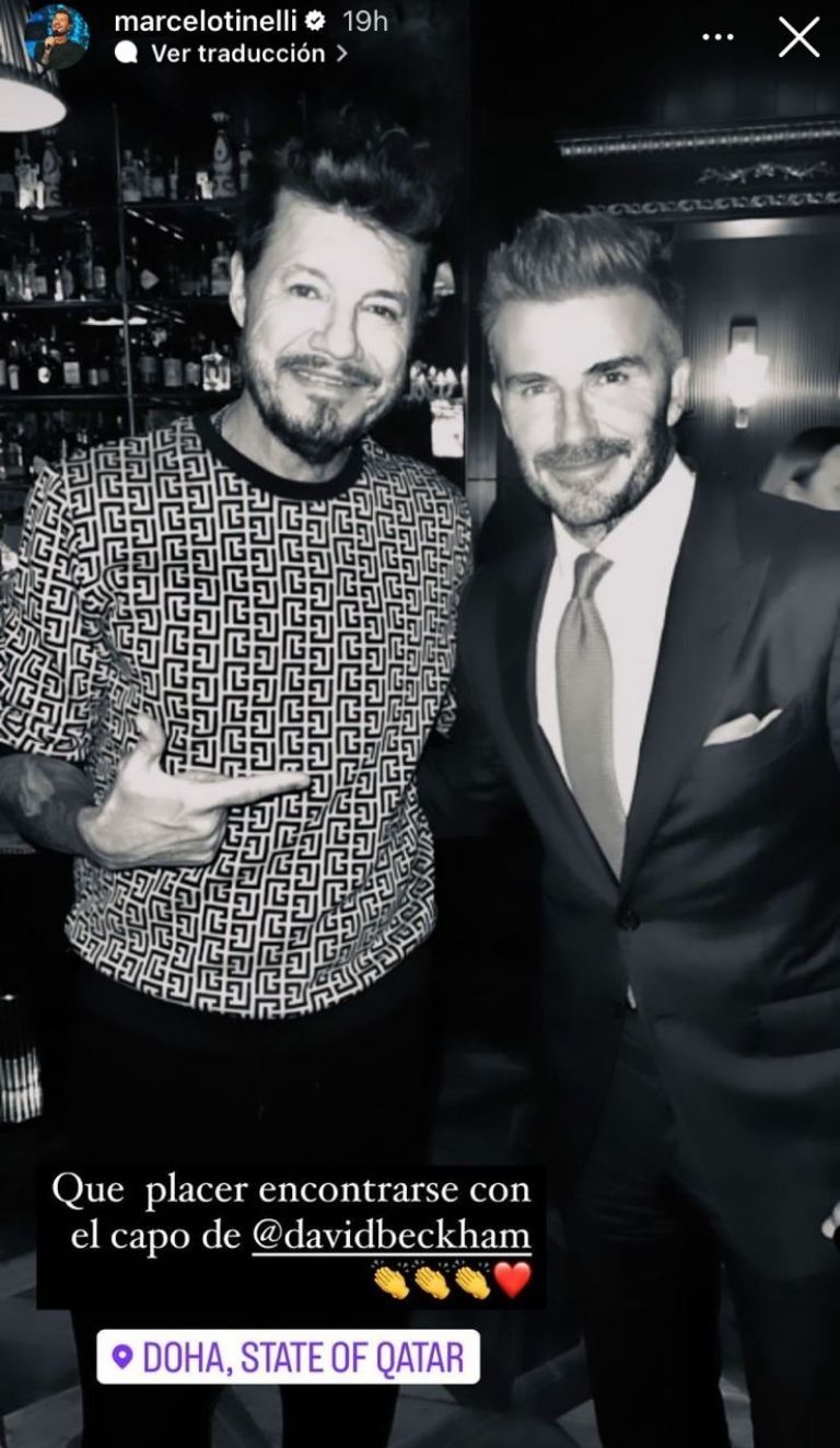 Marcelo Tinelli y David Beckham-a