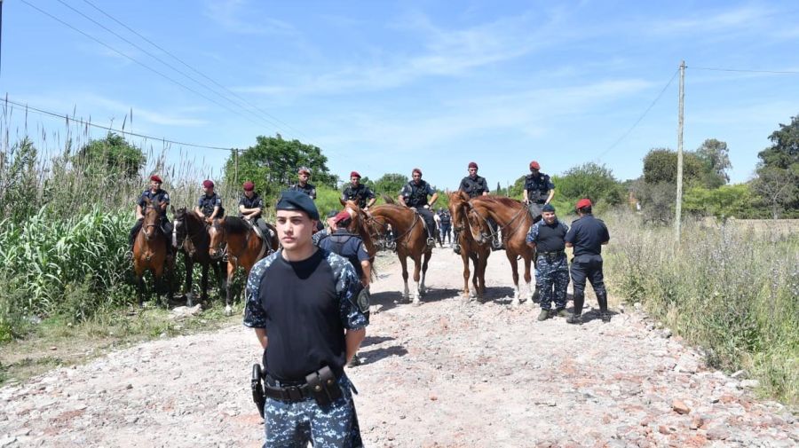 Realizaban los rastrillajes en busca de Eliana Pacheco