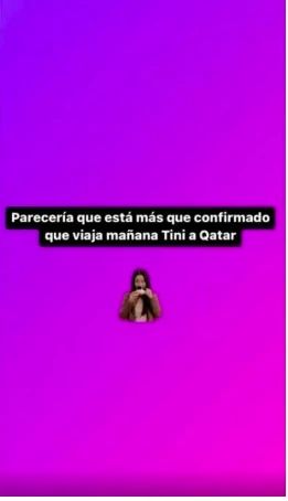 Tini va a Qatar 