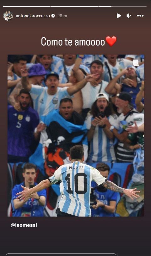 El efusivo saludo de Antonela Roccuzzo a Messi: 