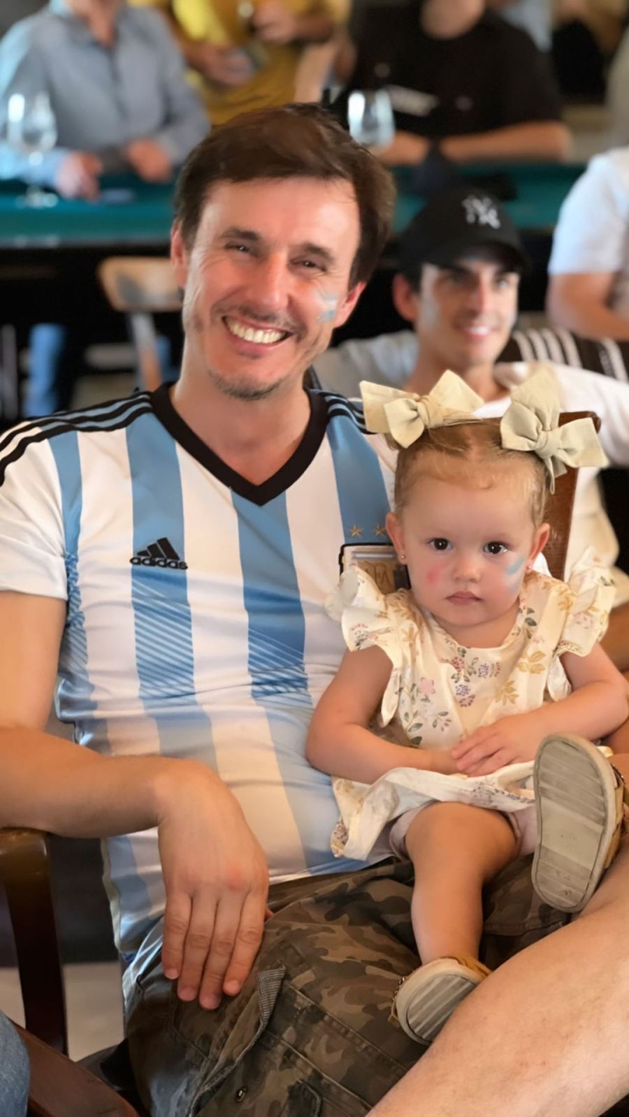 Las fotos y videos de Pampita alentando a la Selección Argentina