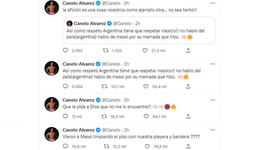 Canelo Alvarez amenaza a Messi