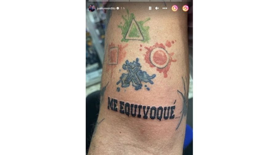 Tatuaje Juan Reverdito Me equivoque