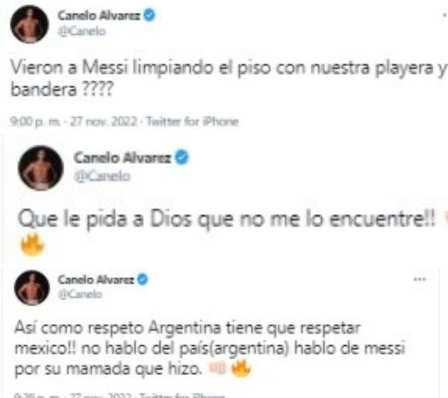La amenaza de Canelo Álvarez a Lionel Messi 