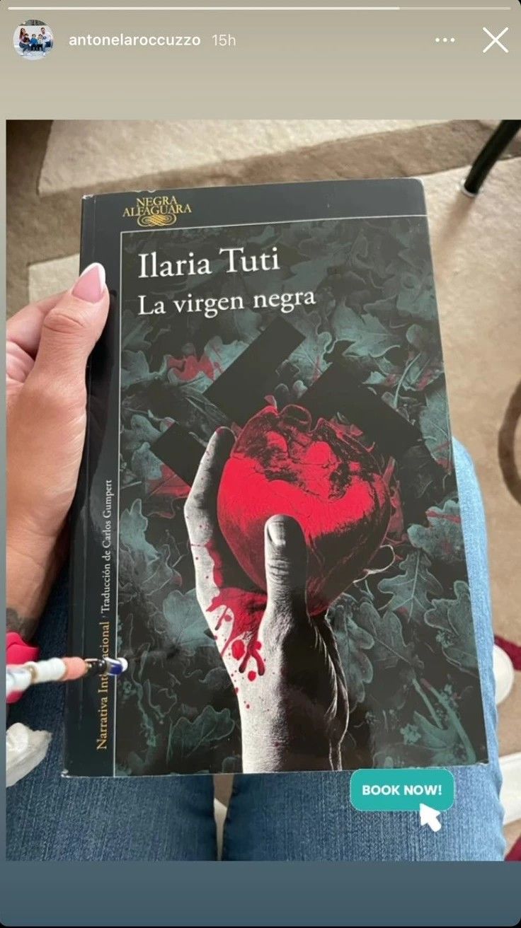 La foto de Antonela Roccuzzo leyendo a Ilaria Tuti