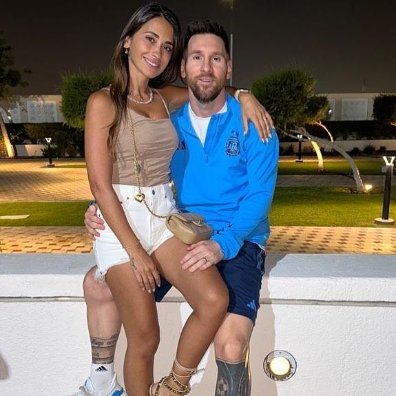 Lionel Messi y Antonela Roccuzo 20221204