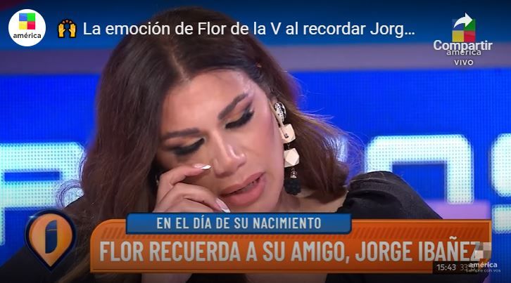 Flor De la V emocionada por el homenaje a Jorge Ibáñez