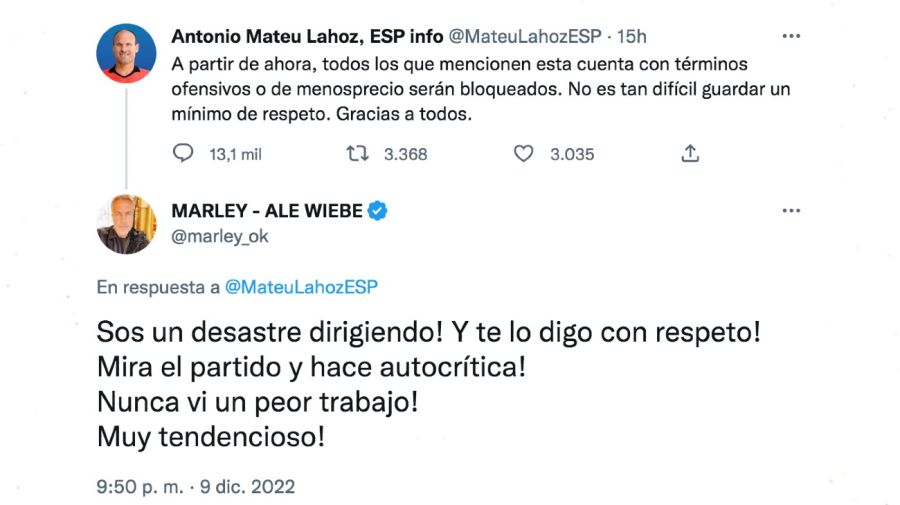 Marley contra el árbitro Antonio Mateu Lahoz
