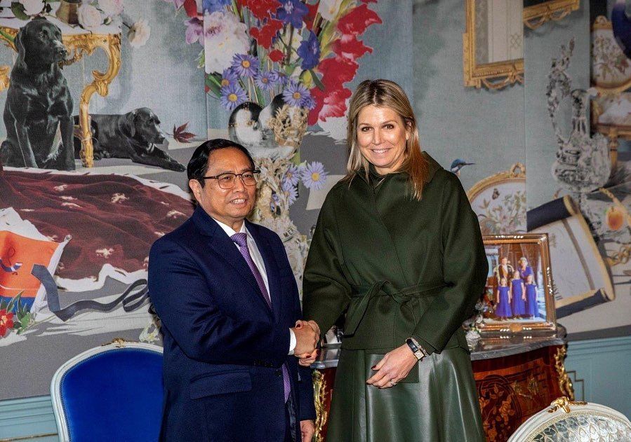 Máxima Zorreguieta dejó de lado su look y cautivó con la decoración de una sala de su palacio