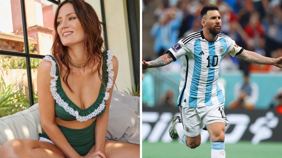 Paula Chaves y Lionel Messi