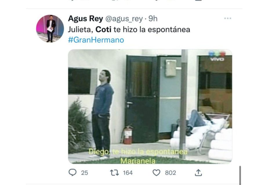 Gran Hermano: Los mejores memes tras la espontánea de Coti Romero