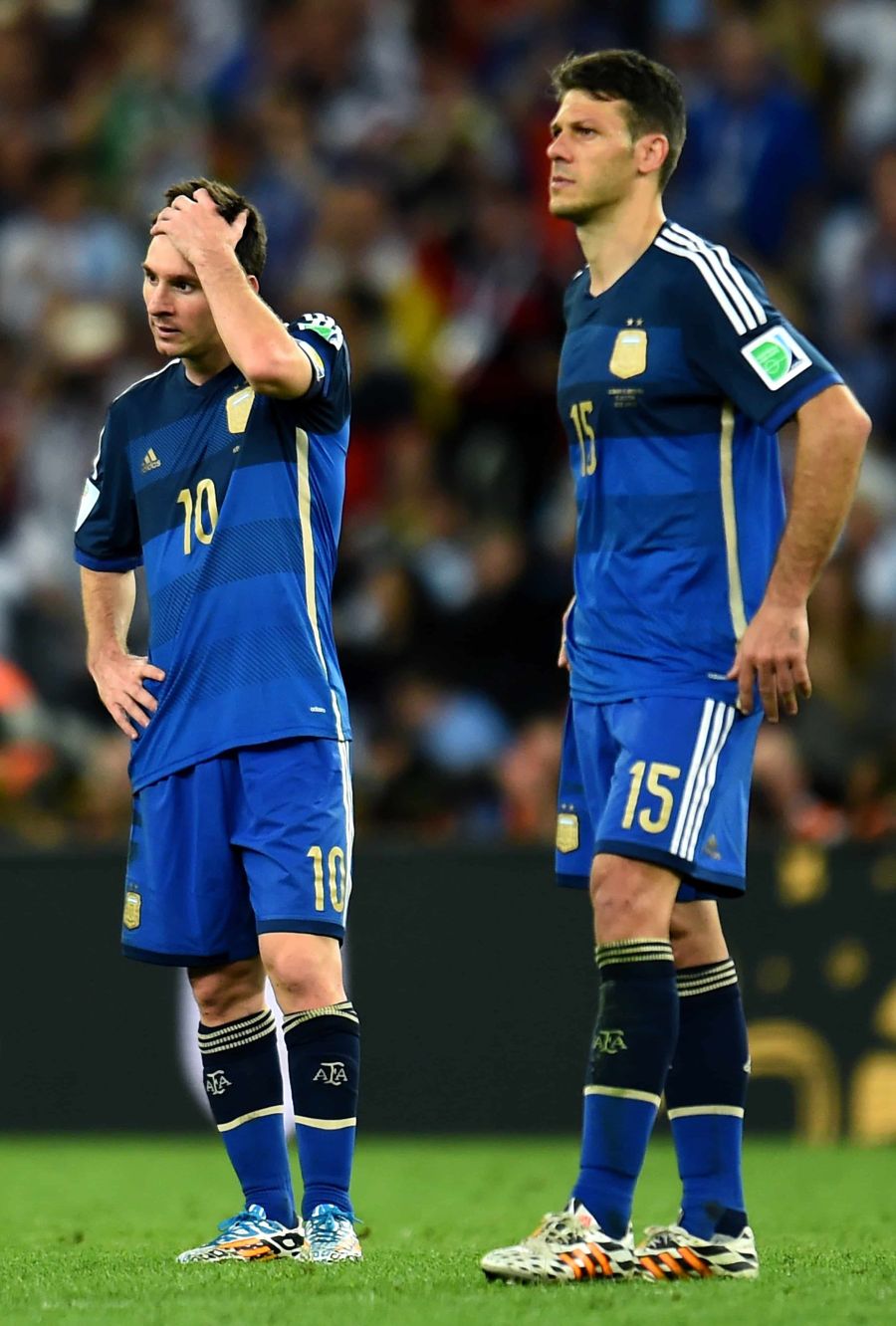 Demichelis y Messi