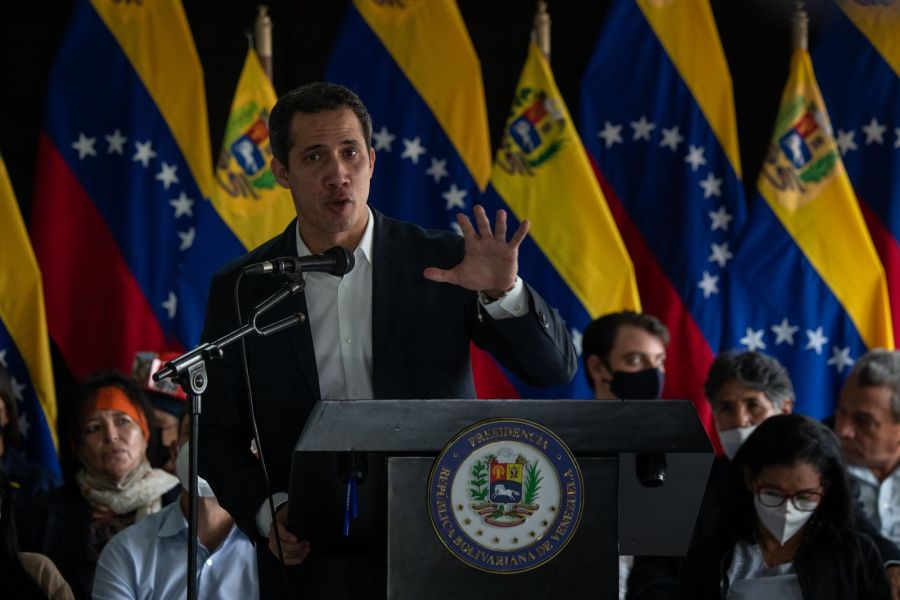 Juan Guaido Holds Press Conference Following Incidents On His Tour Of Country