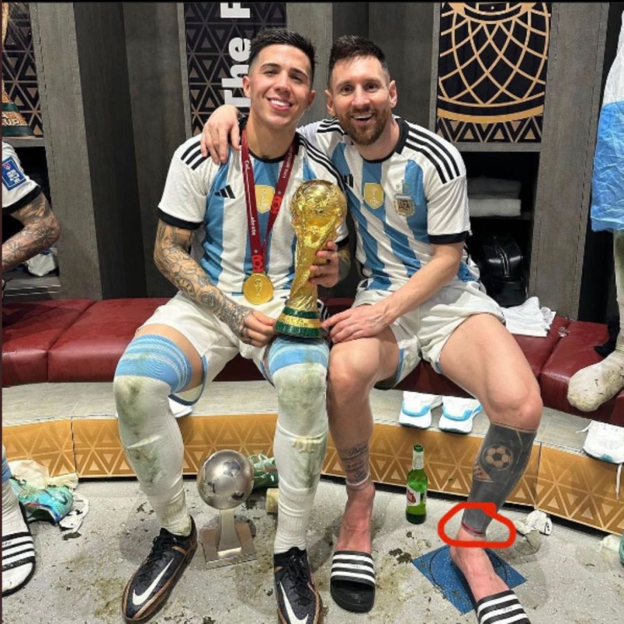 Lionel Messi amuleto de la suerte