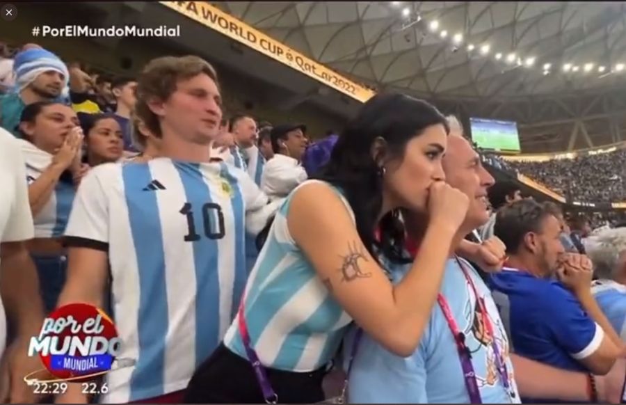 Repudian al acoso sexual que un hincha tuvo contra Lali Espósito en la final de Mundial
