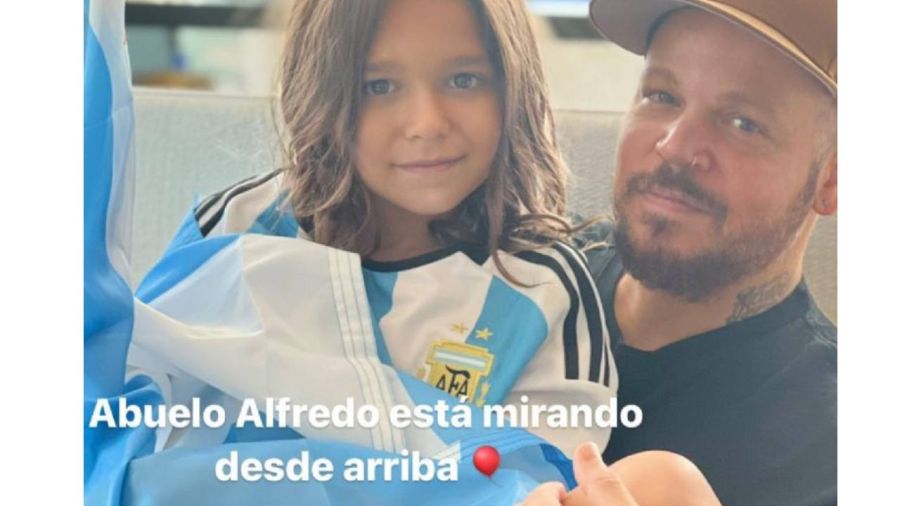 Soledad Fandiño y Residente se encontraron en Miami y compartieron junto a su hijo la final del Mundial.