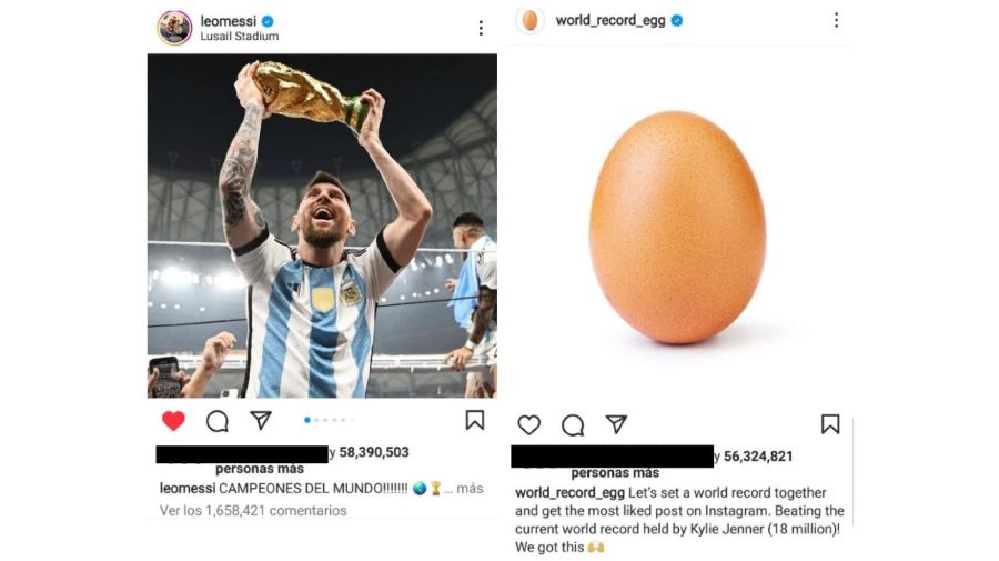 Lionel Messi rompio record foto huevo mas likes