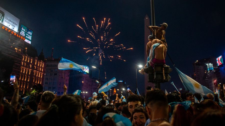 Los festejos desde las alturas