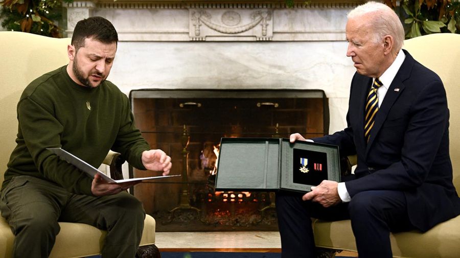 Volodymyr Zelensky, se reúne con el presidente de EE. UU., Joe Biden 20221221