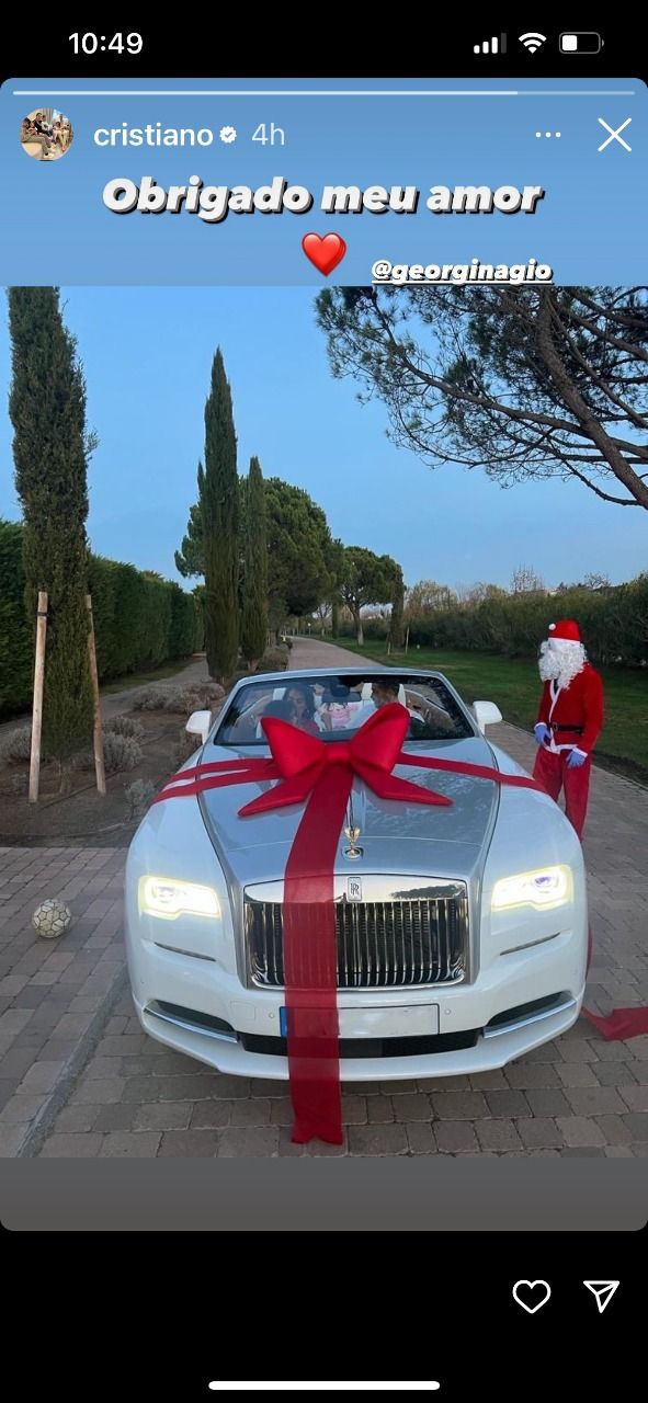El espectacular auto que Cristiano Ronaldo recibió por Navidad y del que Ricardo Fort estaría orgulloso