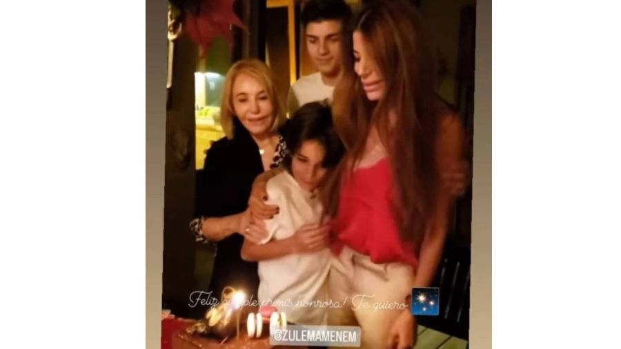 Zulemita Menem festejó su cumpleaños junto a Rodolfo D’Onofrio y su familia