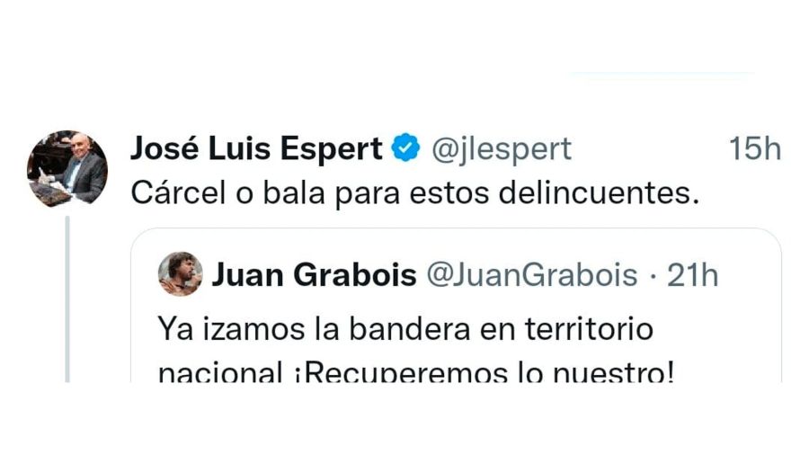 José Luís Espert tuit grabois