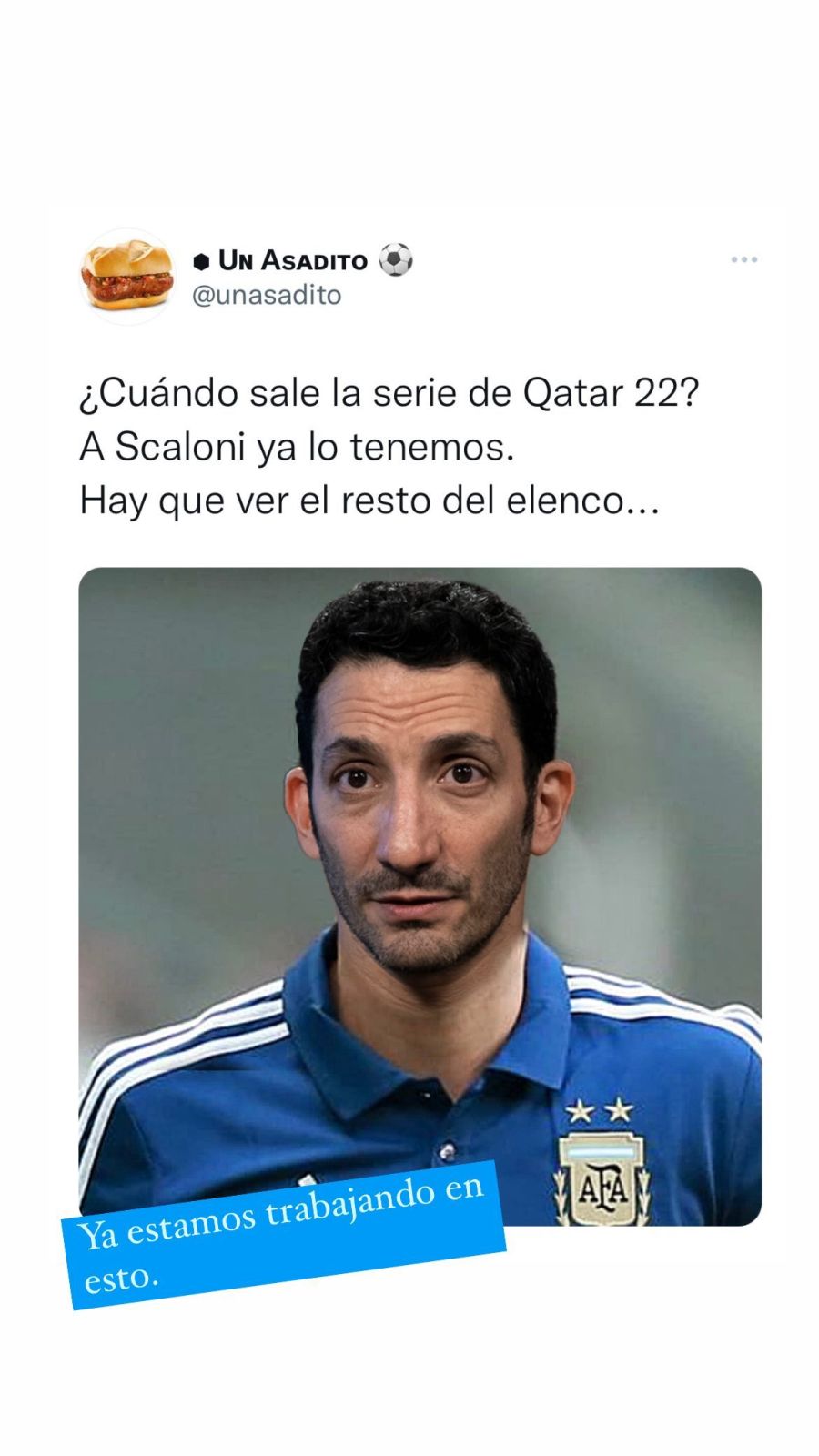 Juan Minujín jugó con la posibilidad de ser Lionel Scaloni en una serie sobre Qatar 2022