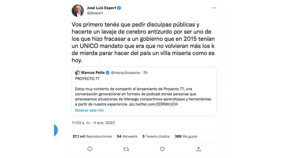 tweet de Jose Luis Espert