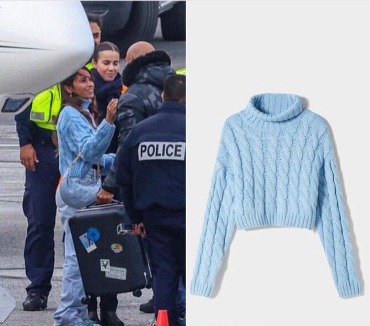 El sweater cuello de tortuga que usó Antonela Roccuzzo en París y que va a marcar tendencia en Invierno