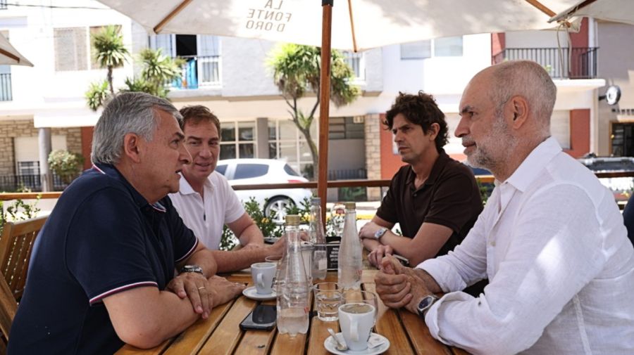 Larreta, Morales, Lousteau y Santilli, de campaña en Mar del Plata.