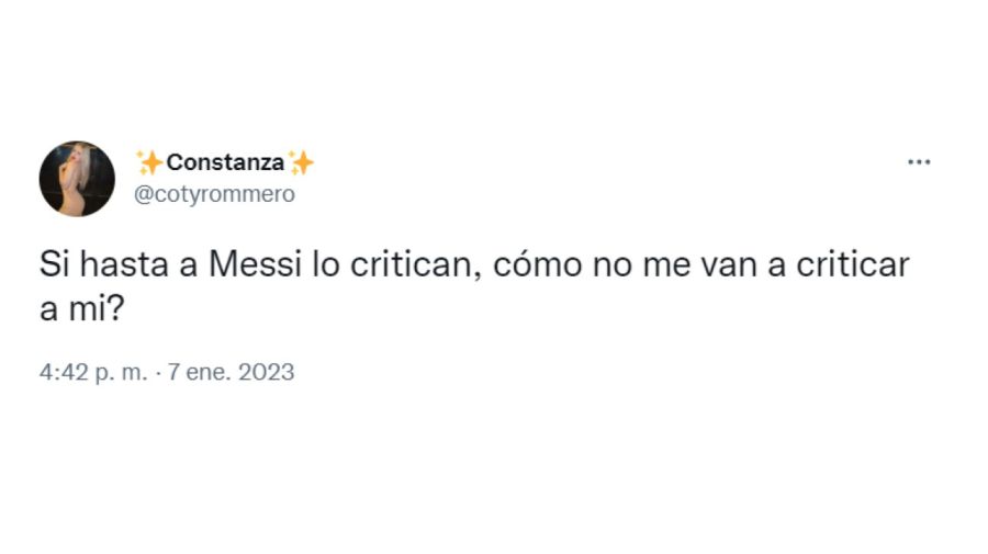 Coti Romero se comparó con Messi