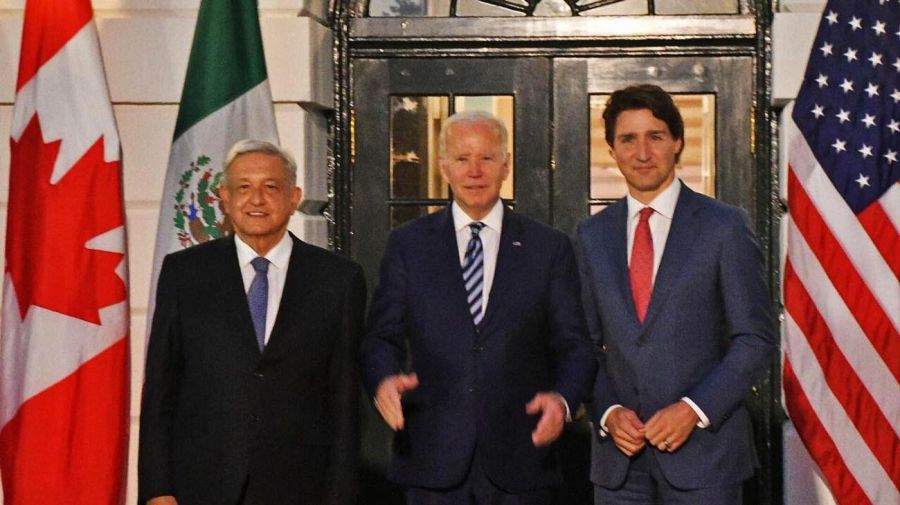 Joe Biden, Andrés Manuel López Obrador y Justin Trudeau