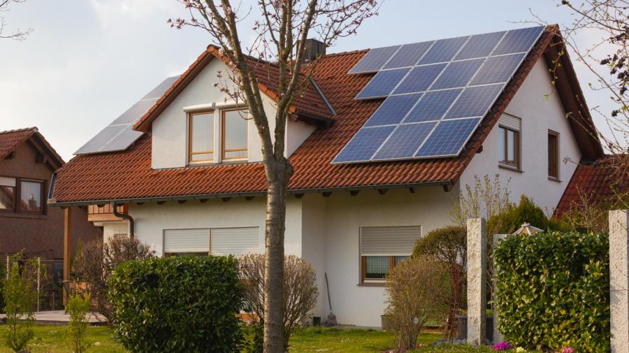 viviendas residenciales con paneles solares