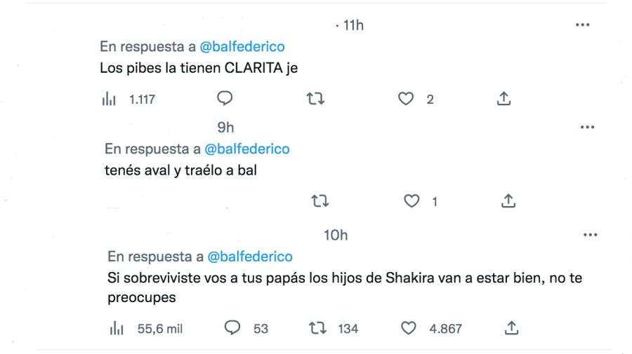 Federico Bal contra Shakira por la canción
