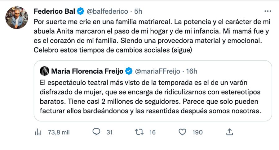 Tweets Fede Bal