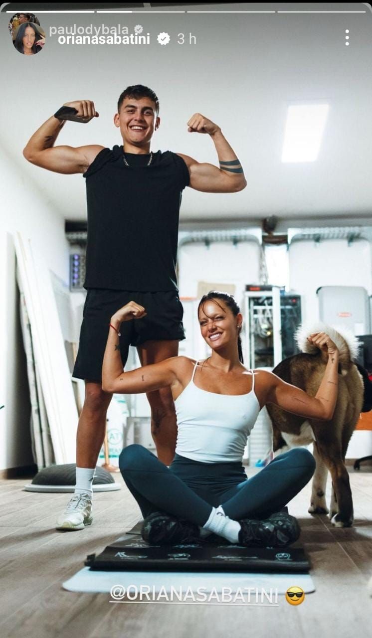 Oriana Sabatini y Paulo Dybala