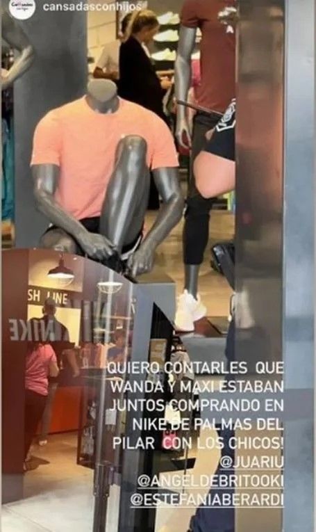 Wanda Nara y Maxi López se pasearon juntos por Buenos Aires en una salida de compras