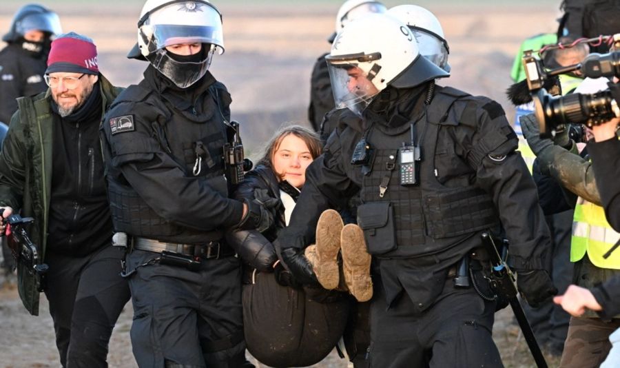 Greta Thunberg detenida en Alemania 20230117