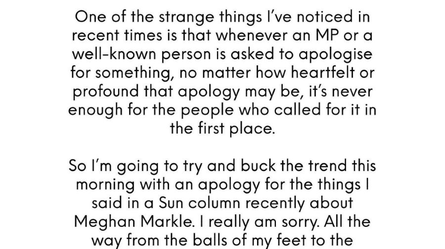 Los Sussex reciben las disculpas de uno de los columnistas que destrozó a Meghan Markle 