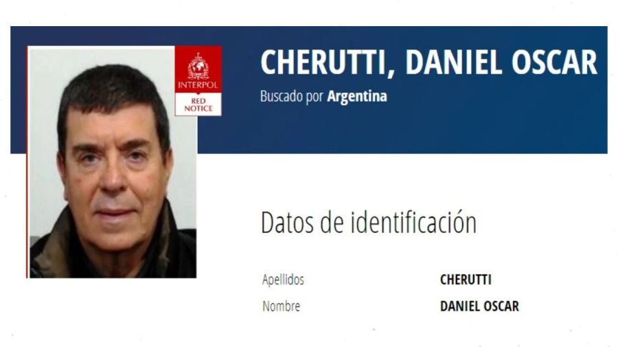 Daniel Oscar Cherutti, hermano de Miguel Ángel Cherutti, orden de captura
