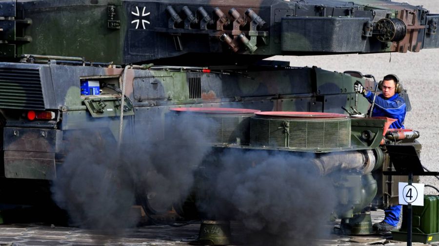 Tanques de guerra Leopard | Crédito AFP